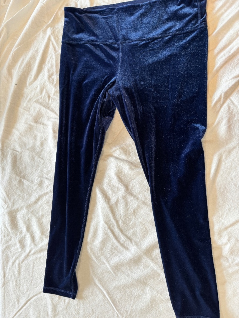 Athleta Navy Velvet leggings